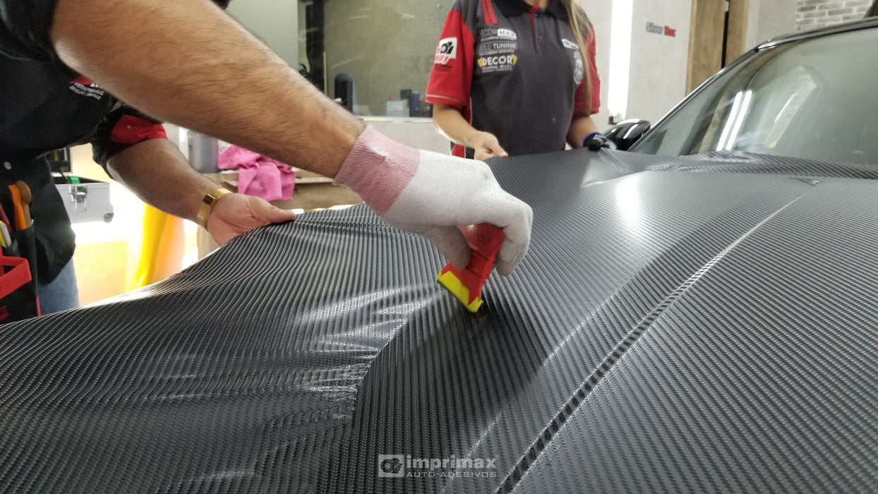 Vinilo Fibra de Carbono 4D